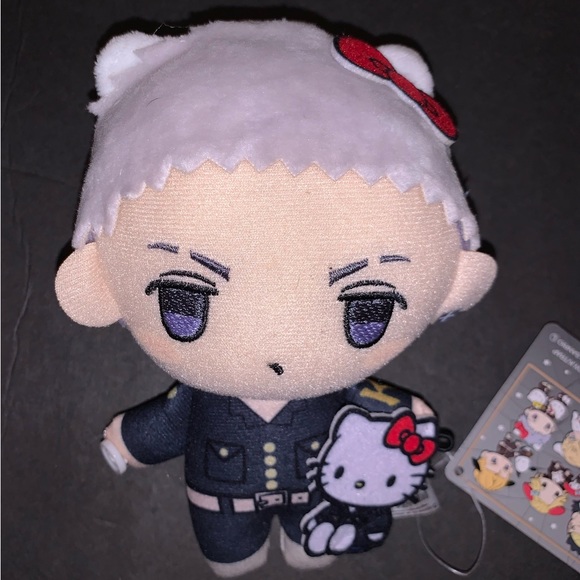 New Tokyo Revengers Anime Takashi Mitsuya X  Sanrio Hello Kitty Exclusive Plush - Picture 8 of 10